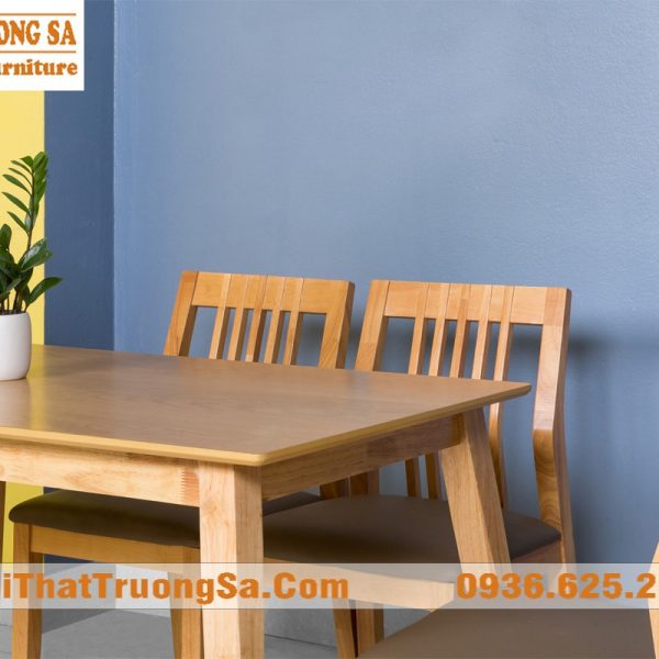 Bàn ghế phòng ăn bằng gỗ đẹp hiện đại