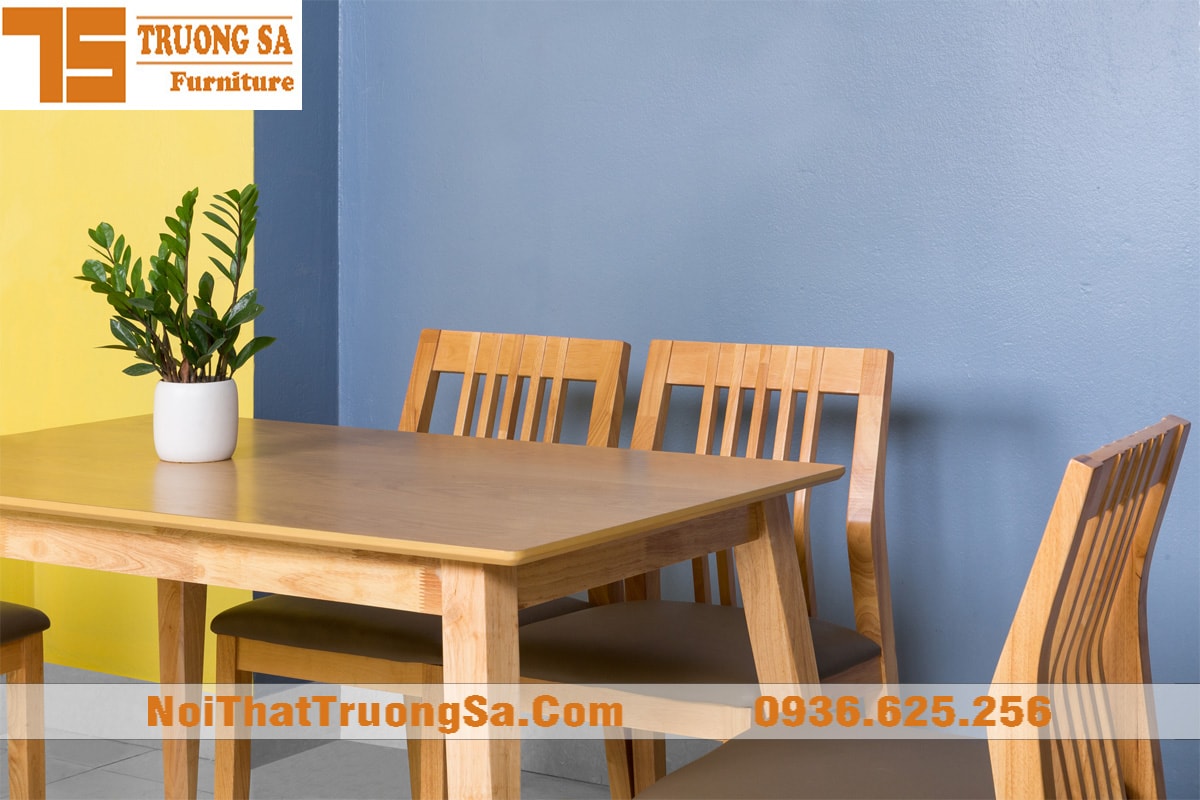 Bàn ghế phòng ăn bằng gỗ đẹp hiện đại