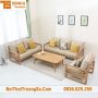 Sofa phòng khách bằng gỗ đẹp