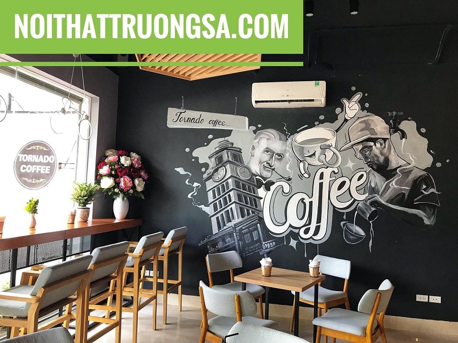 Thiết kế và thi công quán cafe tornado Văn Quán