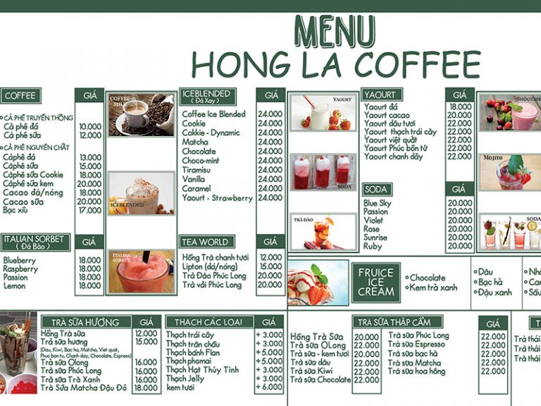 29+ mẫu thiết kế menu quán cafe đẹp, sáng tạo nhất 2024