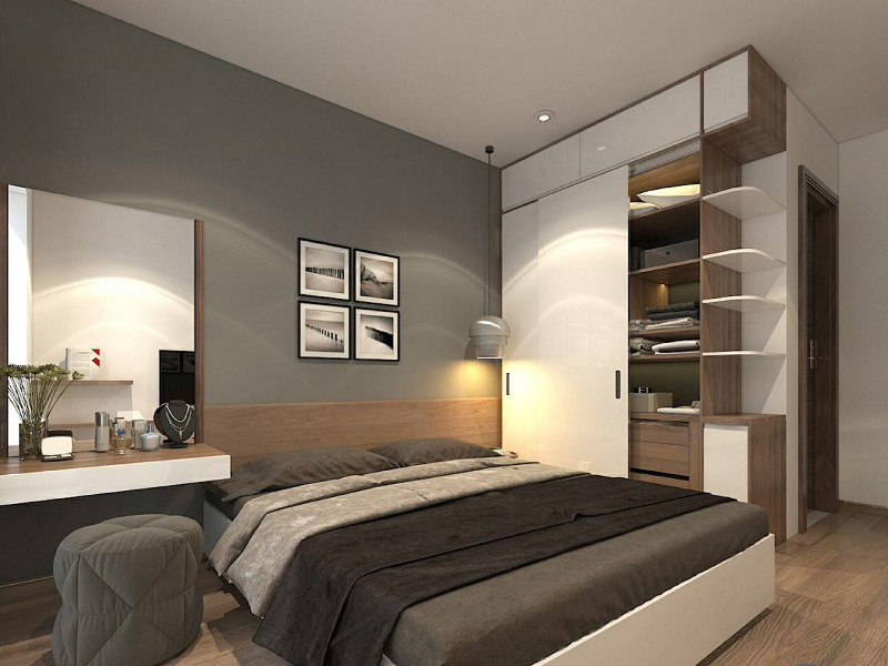 thiết kế chung cư 2 phòng ngủ