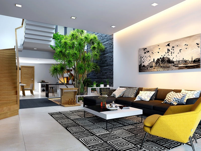 Thiết kế nội thất nhà phố theo phong cách hiện đại cho cặp vợ chông trẻ |  Phan Kiến Phát Co.,Ltd