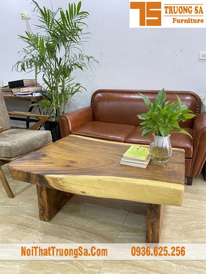 Bàn sofa gỗ nguyên tấm TS608