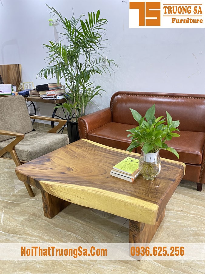 Bàn sofa gỗ nguyên tấm TS608