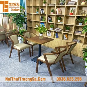 Mẫu bàn ghế gỗ cafe đẹp TS338A