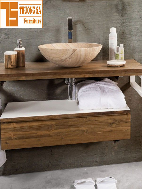 bàn lavabo gỗ