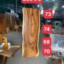 Mặt bàn ăn nguyên khối gỗ me tây 72x220x5