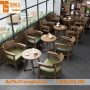 Bộ bàn ghế sofa quán cafe cao cấp TS665